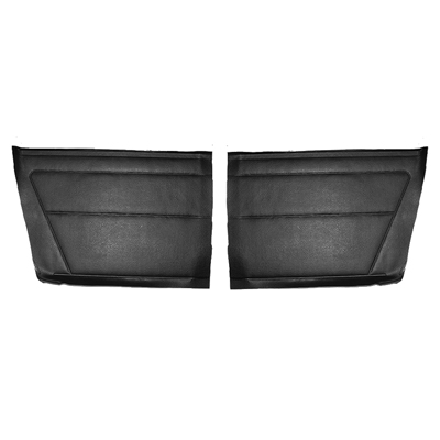 67 Camaro Convertible Deluxe Rear 1/4 Panels, Unassembled Pair, Black