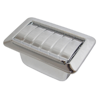 67 Camaro Rear Arm Rest Ash Tray With Insert, Ribbed Top