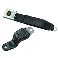 67 Camaro Seat Belts, Deluxe, Front, Black, Each