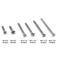 #8 X 3/4 Chrome Screw W/ #6 Head