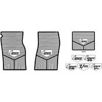 67-69 Camaro Custom Rubber Floor Mat Set Of 4, Camaro By Chevrolet