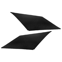 67-69 Camaro Sail Panels, Pair Un-Upholstered