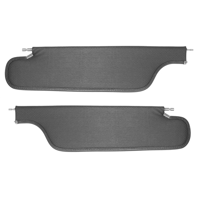 67 Camaro Coupe Black Sunvisors, Pair