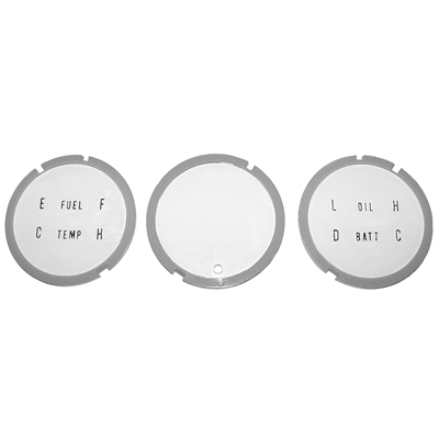 67 Camaro Console Gauge Lens, 3 Lens Set