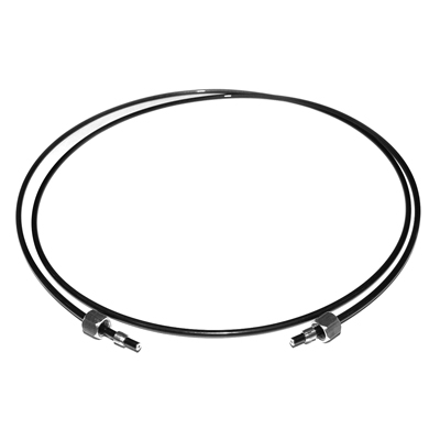 67-69 Camaro Oil Gauge Oil Line, Includes Black Plastic Line And 2 Female Fittings