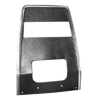 67-68 Camaro Center Dash Panel Without Any Holes  Black Pebble Grain