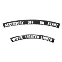 67 Camaro Dash Bezel Decal Set