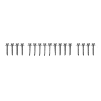 67-69 Camaro Convertible Top Tack Strip Screw Kit, 17 Pieces