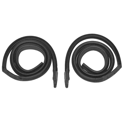 67 Camaro Roof Rail Weatherstrip, Hardtop, Original Style Latex, Pair