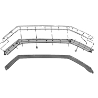 67 Camaro Roof Rail Weaterstrip Molding, 6 Pieces
