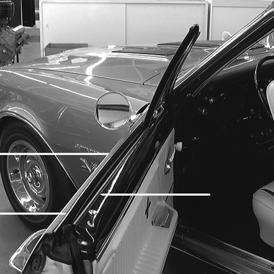 67 Camaro Coupe Window Felt Kit 8 Pieces, Replacement Style