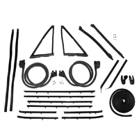 67 Camaro Coupe With Replacement Style Window, Felt Weatherstrip Kit