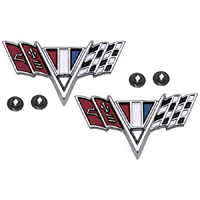 67 Camaro Fender V- Cross Flags