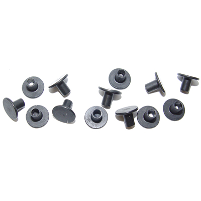 Grill Rivets Original Style Flat Top Rivets 13 Pieces Black