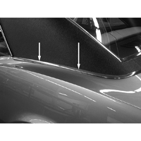 67-68 Camaro Vinyl Top Molding Kit, 2 Pieces with Clips