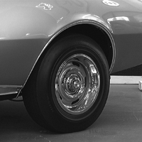 67 Camaro Left Hand Rear Fender Wheel Opening Molding, Reproduction
