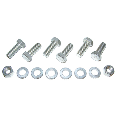 67-68 Camaro Rear Bumper Guard Bolt Kit, For Short Guards