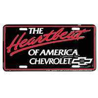 Chevrolet  License Plate 