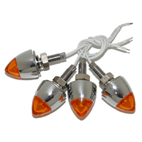 67-91 Camaro License Plate Bullets Amber Set of 4