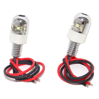 67-91 Camaro Led Lighted License Plate Bolts, White