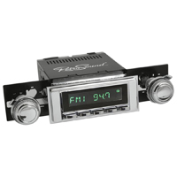 67-68 Camaro Retrosound Stereo, Long Beach, With Black Face, Black Bezel, XM READY,
