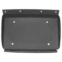 67-69 Camaro Rear Convertible Speaker Housing, Pair