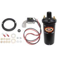 67-73 Camaro 6 Cylinder Distributor Points Conversion Kit With Black Coil