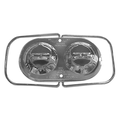 67-72 Camaro Chrome Master Cylinder Cover With Disc, Dual Bail