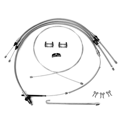 67-69 Camaro Parking Brake Cables Kit With Original Spiral 11 Pieces