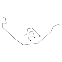 67-68 Camaro Front Brake Line Kit- Original Standard Drum 4 Pieces