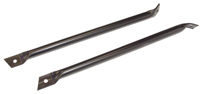 67-69 Camaro Fender To Radiator Support Bars, Black