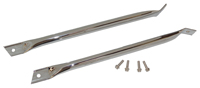 67-69 Camaro Fender To Radiator Support Bars, Chrome