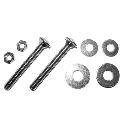 67-69 Camaro Gas Tank Strap Bolts, Replacement Kit With Silver Zinc