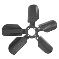 67-68 Camaro Fan Blade, Clutch Type 5 Blade, Black