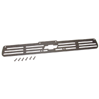 69 Camaro Flapper Delete Plate Black Plastic, With Bow Tie