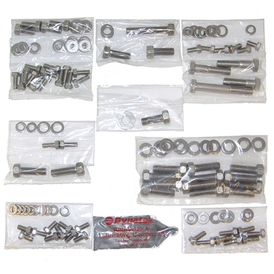 67-68 Camaro V8 Engine Bolt Kit, Small Block, Short Pump With Cast Aluminum Valve Covers