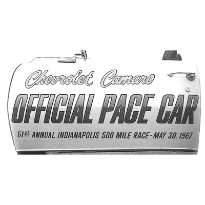 67 Camaro Body Stencil Kit, Pace Car Decals