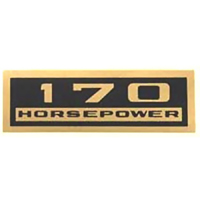 Horsepower Valve Cover Decal, 170 Horsepower