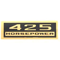 Horsepower Valve Cover Decal, 425 Horsepower