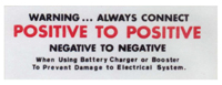 Battery Warning Decal