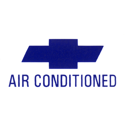 67 Air Conditioning Window Label