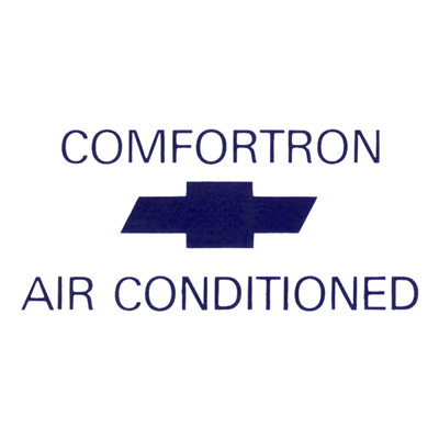 67 Air Conditioning Window Label, w/ 
