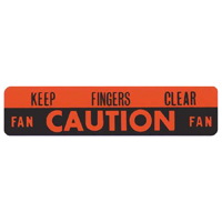 Caution Fan Decal
