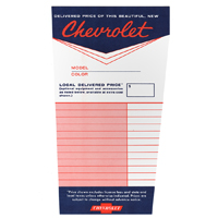 67-68 Dealer Window Sticker