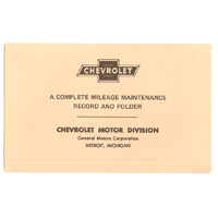 67-72 Maintenance Schedule Folder