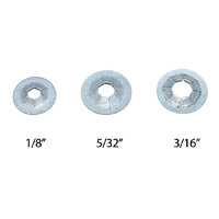 ROUND PUSH ON FLAT NUT 1/8