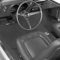 68 Camaro Coupe With Front Buckets Standard Seat Upholstery, Front & Rear