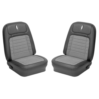 68 Camaro Pre Assembled Bucket Seats Assemblies With Houndstooth Interior