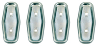 68 Camaro Deluxe Seat Emblems Backing Plates, Set Of 4