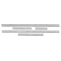68 Camaro Coupe Standard  Door Panel Moldings, Original Style, Stainless Set of 10